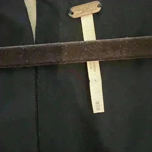 Free People Two Faces Printed Mini Dress Size M Black Floral Smocked - Picture 4 of 4